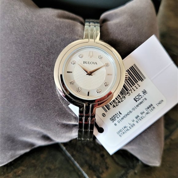 Bulova Women's 96P214 Diamond Watch - Picture 2 of 9